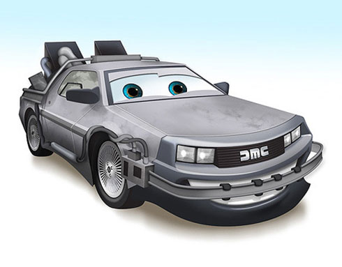 Carros famosos ao estilo Pixar
