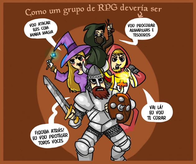 A verdade sobre grupos de RPG