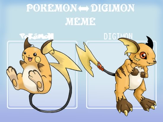 Pokémons como se fossem Digimons
