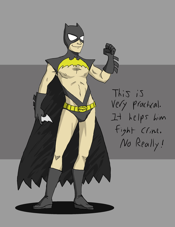 Super-Heróis com roupas de Super-Heroínas