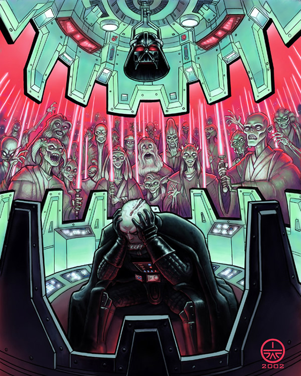 A tormenta de Darth Vader