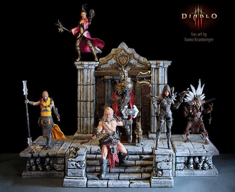 Figuras incríveis customizadas de personagens do Diablo III