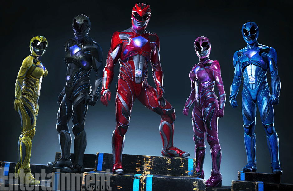 As referências dos uniformes oficiais dos Power Rangers para 2017