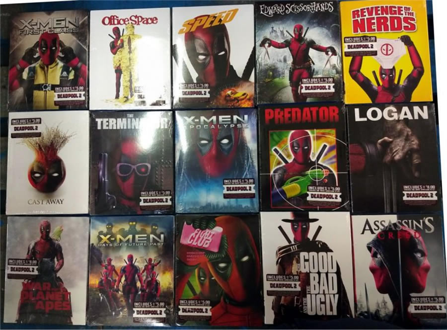 Deadpool invade capa de blu-ray de outros filmes da Fox
