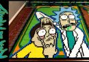 Queda de dominós formam incríveis desenhos de Ricky and Morty