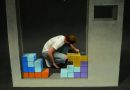 Tetris em stop-motion feito com giz